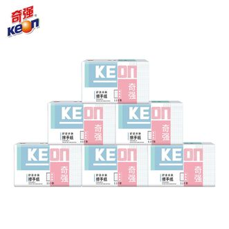 奇强  擦手纸卫生间檫手纸巾家用抽取式洗手间抽纸110张/6包