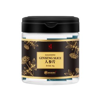 谷记老谷头/GUJILAOGUTOU  人参片30g 圆罐 长白山人参传统滋补