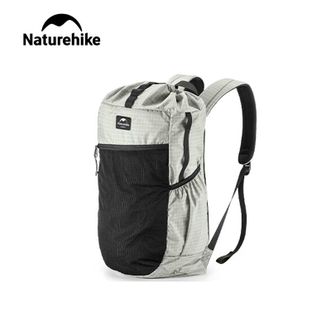 挪客（NatureHike）  超轻双肩背包 男女户外徒步登山包 轻量旅行背包 灰白/20L