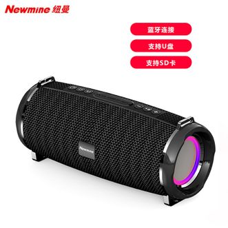 纽曼（Newmine）  无线蓝牙音箱便携式户外家用音箱电脑桌面音响迷你炫酷RGB灯光 BT33黑色