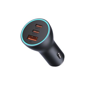 倍思(Baseus)     65W快充车载充电器 点烟器一拖三口快充  支持苹果安卓多协议
