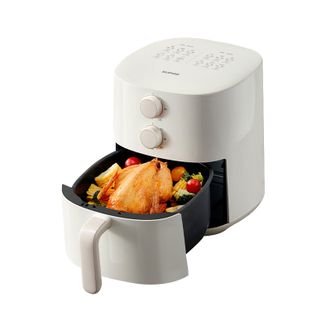 苏泊尔（SUPOR）  空气炸锅微波炉烤箱一体机三合免翻面食物半成品食材家用 【白色】KJ42D801 4.2L