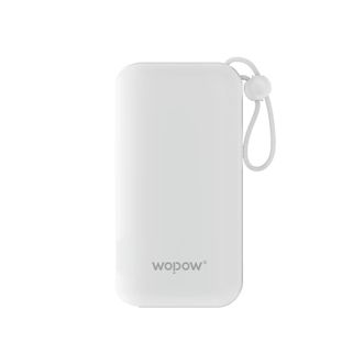 沃品/WOPOW  AC充电器移动电源 10000mAh大容量自带线充电宝 快充带插头可上飞机带ccc标识 小巧便携  LQ07