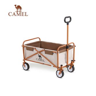 骆驼/Camel  户外折叠露营车 小推车 野餐营地车【静音万向轮+加固全钢车架】120L
