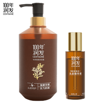100年润发  专研防脱洗发露480ml+专研多效合一头皮精华液60ml 防脱育发控油止痒洗发露组合套装
