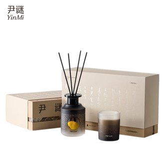 尹谜  香薰蜡烛家用室内香氛生日氛围礼物送闺蜜送男朋友【乌木沉香礼盒】（同乌木檀香）