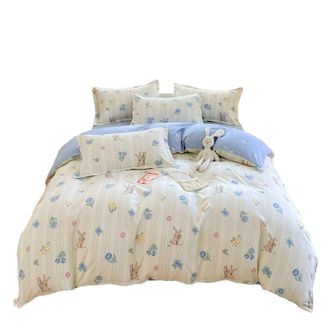 宜恋  植物羊绒床上四件套床品套装家用1.8米床 灿烂时光/AJF