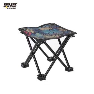 雷摄  小板凳加厚户外便携折叠小平凳 枫叶蓝 4把装