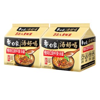 白象  汤好喝慢炖红烧牛骨112g*10袋 泡面方便面速食