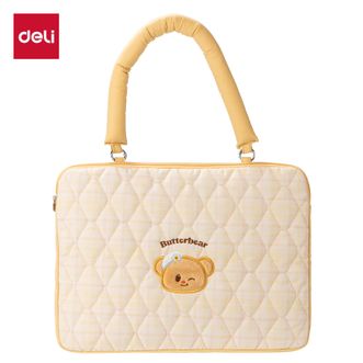 得力/deli  黄油小熊IP联名款手提电脑包 HY621