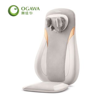 奥佳华/Ogawa  全身按摩座垫 背部按摩器 家用办公室按摩垫 推揉热敷（OG1305） 指摩师