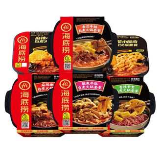 海底捞  自热火锅免煮方便速食6口味6盒组合