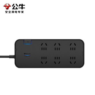 公牛（BULL）  抗电涌抗浪涌防雷电竞插座 1.8米 GN-H3060