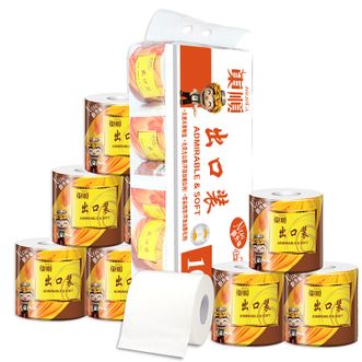 顺清柔有芯卷纸卫生纸出口装5层180gx10卷/提