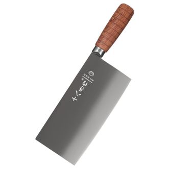 十八子作  菜刀 花梨木柄刀具鸣刃斩切刀 SL2119-AB