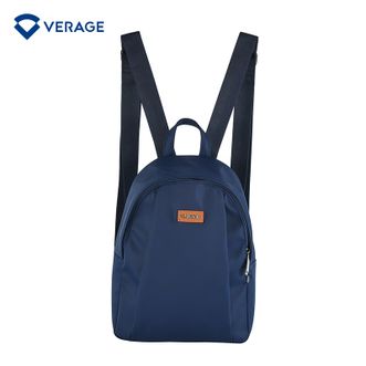 VERAGE  双肩女背包休闲商务时尚通勤14/15英寸男旅行小背包防泼水手拎包 VG632051蓝色