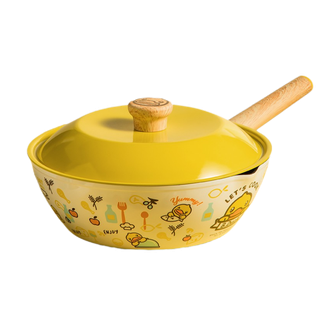 炊大皇（COOKER KING）  小黄鸭炒锅家用电磁炉燃气灶适用多功能平底炒菜锅 炒锅CG32XHY 32cm