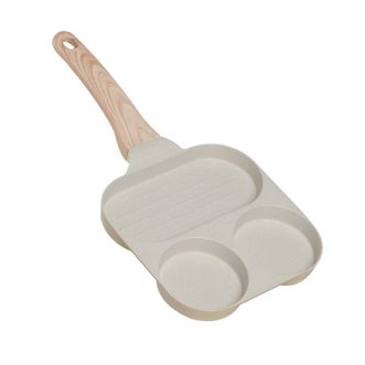 栢士德  早餐锅平底锅不粘锅三合一多功能煎锅18cm明火电磁炉通用 BST-164