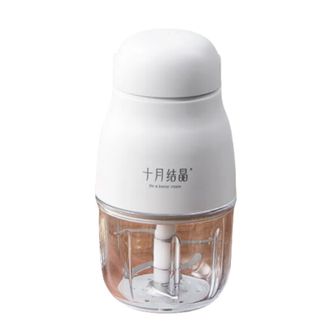 十月结晶  婴儿辅食机婴儿辅食料理机宝宝料理机多功能搅拌榨汁机绞肉机 6叶 单杯 白色