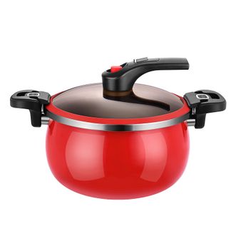 德世朗（DESLON）  珐琅微压营养锅汤锅DFS-T833A-RD 红色 26cm 6.5L