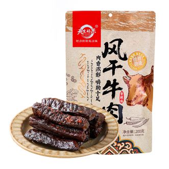天生好果/TIAN SHENG HAO GUO  牛肉干内蒙古手撕风干独立包装香辣味200克即食零食