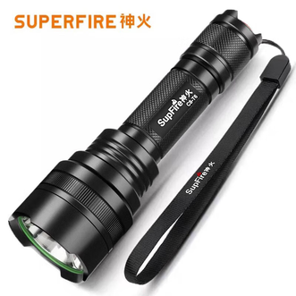 神火/SupFire  C8-T6强光手电筒10W 可充电防水式 家庭户外骑行防身
