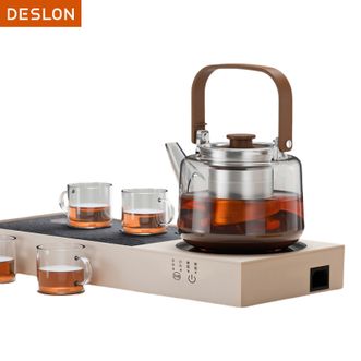 德世朗（DESLON）  静音电陶炉煮茶套装煮茶壶带烧水茶台一体式家庭用