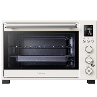 美的/Midea  电烤箱 PT4012W 多功能烤箱上下独立控温 搪瓷内胆 热风循环烘烤