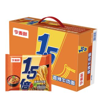 今麦郎  1.5倍香辣牛肉味130g*24袋方便面