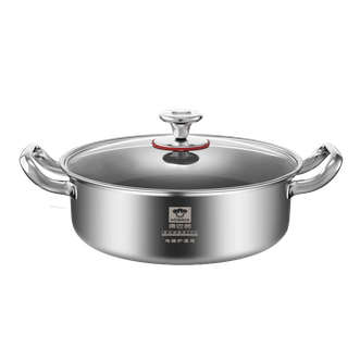 康巴赫（KBH）  鸳鸯锅火锅家用电磁炉专用锅具加厚304不锈钢大容量KGT-H30