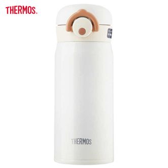 膳魔师（THERMOS）  保温杯350ml容量不锈钢男女士水杯子轻量便携杯子 奶油白