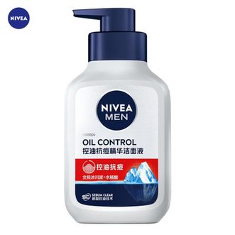 妮维雅/Nivea  男士控油抗痘精华洁面液150g-包装随机发 12小时长效控油 缓红祛痘