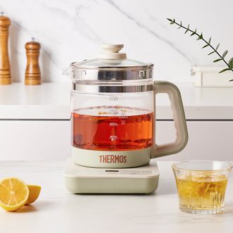 膳魔师（THERMOS）  多功能养生壶 奶绿色1.6L 800W EHA-1617E