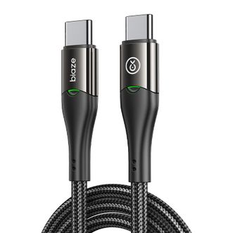 毕亚兹/Biaze  双头Type-C数据线  100WPD超快充充电线  1.5米