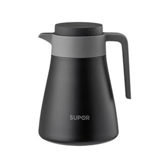 苏泊尔（SUPOR）保温壶1.2L 304不锈钢家用暖水壶热水瓶 KC12HS50 黑色