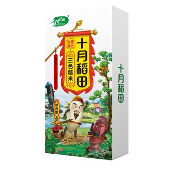 十月稻田  三色糙米480g（盒装）*2盒
