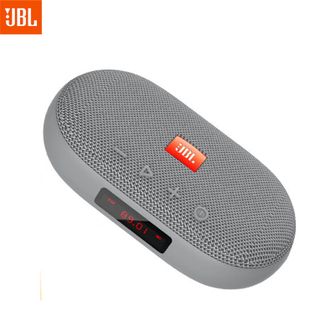 JBL  多功能插卡蓝牙音箱 带收音功能 可插卡蓝牙音箱 便携式户外音响 FM收音机TF卡 学生学习老人娱乐音箱  灰色 TUNE3