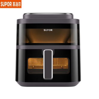 苏泊尔（SUPOR）  免翻面空气炸锅KD60D876 上下可视家用全自动炸烤一体机6L大容量金属内腔电炸锅新款