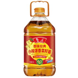 鲁花  香味经典小榨浓香菜籽油 5L