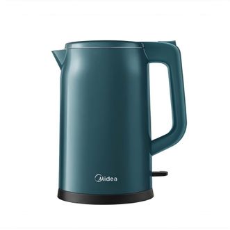 美的/Midea  电水壶大容量双层防烫无缝全钢开水壶 1.7L MK-17MS01 双层防烫