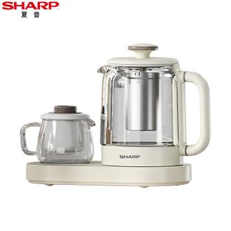 夏普/Sharp  智能养生壶烧水壶套装家用电热水壶 壶+杯套装 KP-ST10L-W
