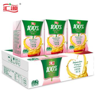 汇源  100%苹果汁200ml*24盒整箱