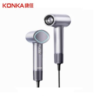 康佳/Konka  电吹风机KDCF-1310-T 负离子高转速大风力智能恒温护法吹风机 银灰色