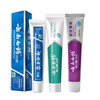 云南白药  益生菌留兰310g 金口健牙膏益生菌清新口气牙膏家庭装