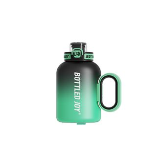 吨吨BOTTLEDJOY  冰火吨吨二代保温杯316不锈钢水杯冰火吨吨桶大容量吨吨杯1000ml  酷黑绿 D10