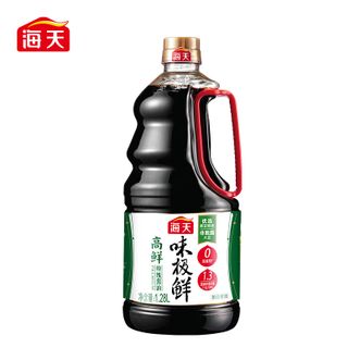 海天  酱油 高鲜味极鲜酱油1.28L容量点蘸炒菜厨房鲜香调味料提鲜