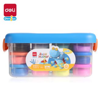 得力/deli  小怪兽36色超轻粘土彩泥工具箱橡皮泥黏土手工DIY益智玩具 YC208-36