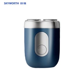 创维（SKYWORTH）  超跑剃须刀 双刀头合金小钢炮迷你便携全身防水快充男士胡子刀 深空蓝