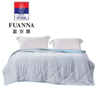 富安娜  时尚净柔夏被轻奢艺术床品夏季薄被空调被高颜值双面磨毛设计亲肤柔暖触感细腻透气不闷汗轻松机洗