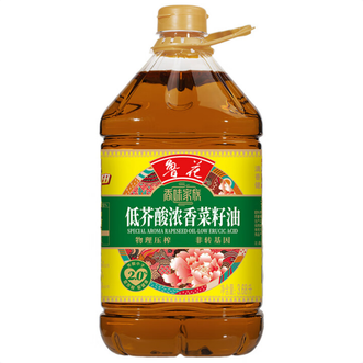 鲁花  3.68L*瓶香味家族低芥酸浓香菜籽油 物理压榨非转基因-芥酸＜2.0%
